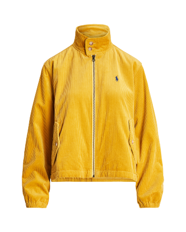 Corduroy Windbreaker Jacket in Gold Ralph Lauren HK