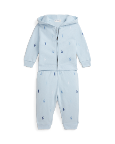 Polo pony fleece hoodie shop