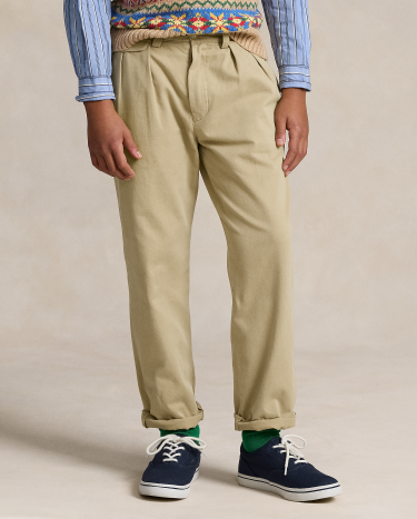 Ralph lauren relaxed fit pleated chino shop