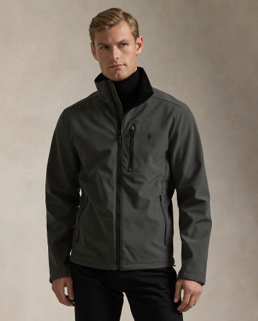 Softshell Jacket in Grey Ralph Lauren HK