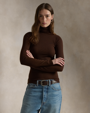 Ralph lauren brown turtleneck hot sale