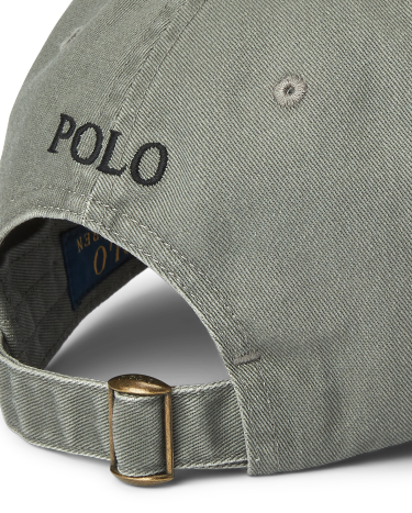 Cotton Chino Ball Cap in Grey Ralph Lauren HK