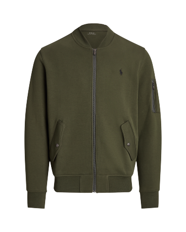 Double Knit Bomber Jacket in Green Ralph Lauren HK