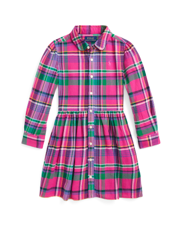 Plaid Cotton Twill Shirtdress in Multi Ralph Lauren HK