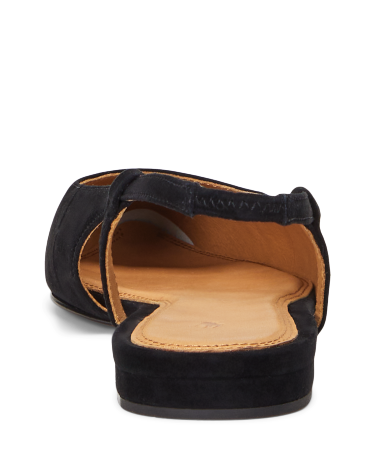 Suede Slingback Flat in Black Ralph Lauren HK