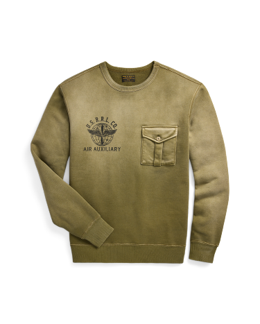 French Terry Graphic Sweatshirt in Green Ralph Lauren HK