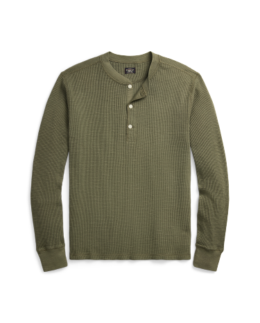 Waffle knit shirt top