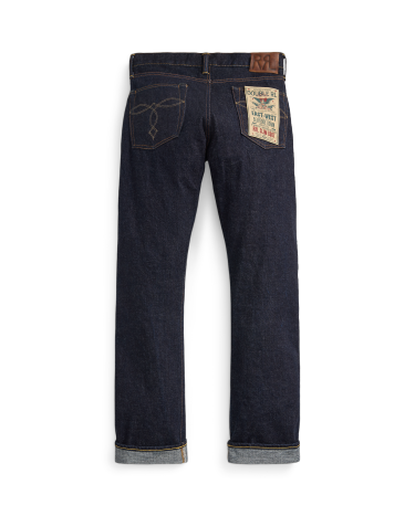 Slim Boot East West Selvedge Jean in Blue Ralph Lauren HK