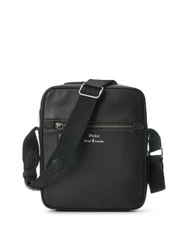 Leather Crossbody Bag in Black Ralph Lauren HK