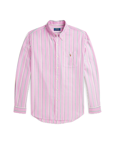 Ralph lauren pink oxford shirt clearance
