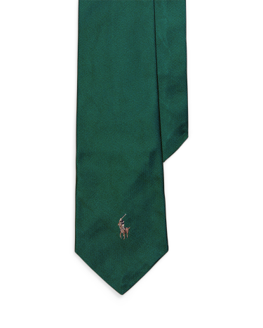 Polo Pony Silk Repp Tie in Green Ralph Lauren HK