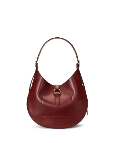 Polo ID Leather Small Shoulder Bag in Red Ralph Lauren HK