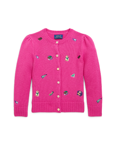 Ralph lauren pink cardigan shop
