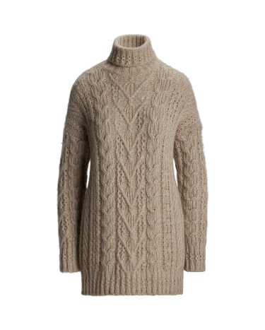 Ralph lauren cable knit turtleneck sweater online