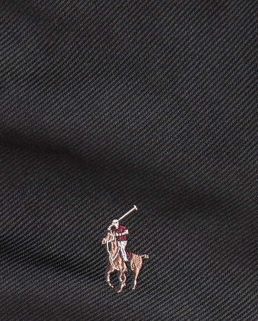 Polo Pony Silk Repp Tie in Black Ralph Lauren HK