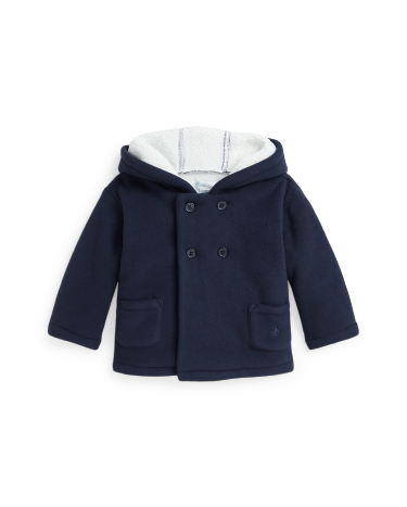 Fleece double breasted jacket store