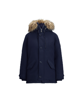 Faux Fur Trim Down Parka in Black Ralph Lauren HK