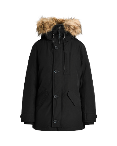 Faux Fur Trim Down Parka in Black Ralph Lauren HK