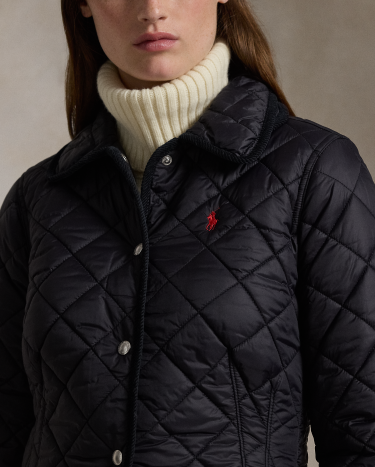 Ralph lauren quilted barn jacket store