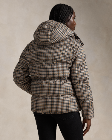 Lauren ralph lauren quilted houndstooth jacket clearance