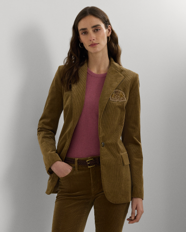 Women's corduroy blazer jacket best sale