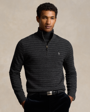 Grey plaid sweater hotsell