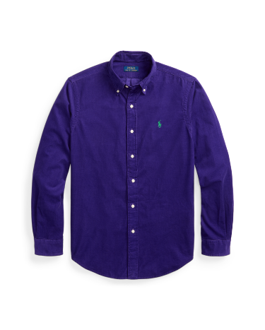 Classic Fit Corduroy Shirt in Purple Ralph Lauren HK