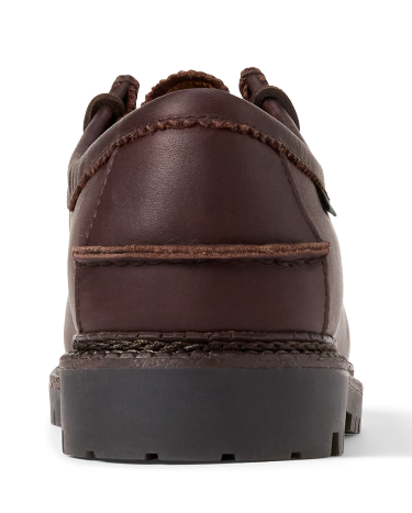 Jett Lug Sole Leather Moc Toe Shoe in Dark Brown Ralph Lauren HK