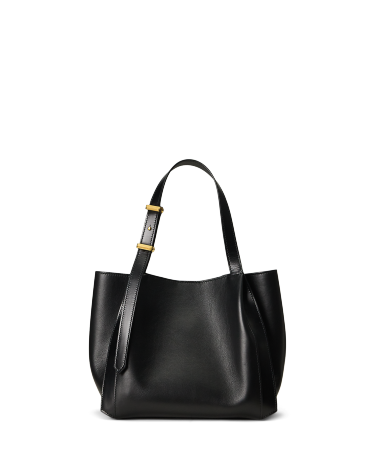 RL 888 Calfskin Mini Tote in Black Ralph Lauren HK