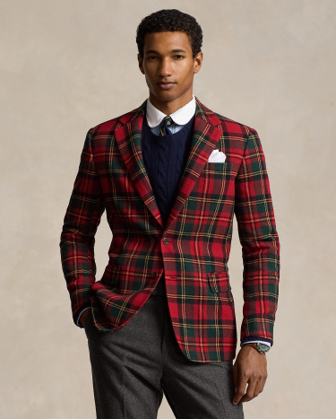 Ralph lauren plaid coat on sale