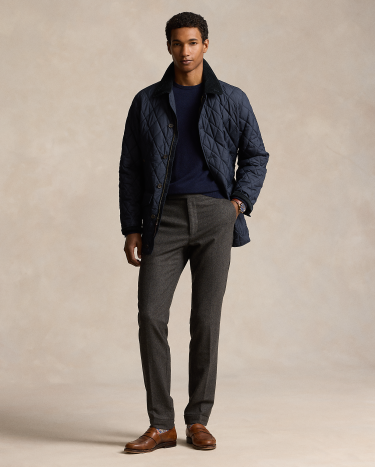 Plaid quilted car coat online