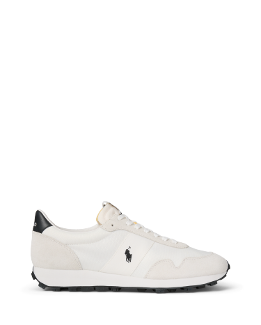 PRL Trail 125 Suede Oxford Sneaker in White Ralph Lauren HK