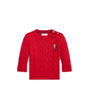 Ralph lauren baby cable knit sweater online