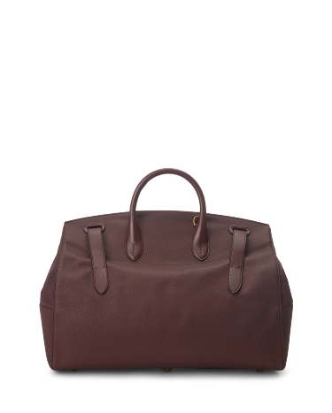 Cooper Pebbled Calfskin Duffel in Brown Ralph Lauren HK