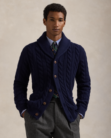 Ralph lauren cashmere shawl cardigan outlet