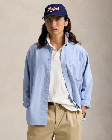 The Big Shirt in Blue Ralph Lauren HK
