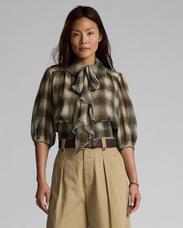 Ralph lauren silk georgette blouse deals