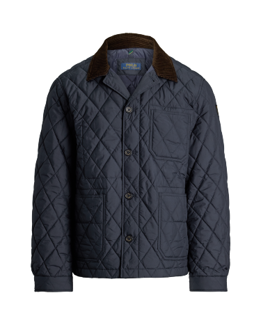The Beaton Quilted Utility Jacket in Navy Ralph Lauren HK