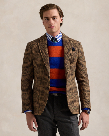Polo Tailored Plaid Harris Tweed Jacket in Multi Ralph Lauren HK