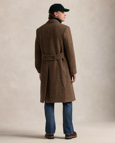 Ralph lauren glen plaid trench coat store