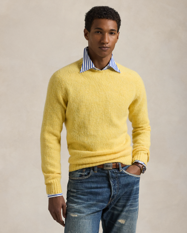 Yellow crewneck sweater 2025