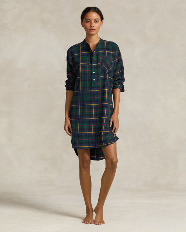Plaid Cotton Sleep Shirt in Multi Ralph Lauren HK