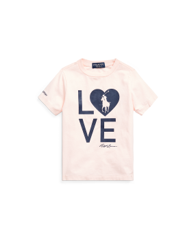 Pink Pony Live Love Tee in Pink Ralph Lauren HK