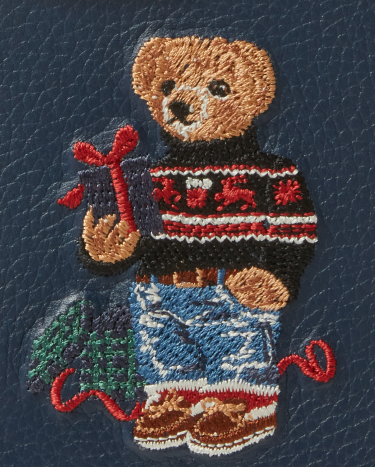 Polo Bear Leather iPhone 15 Case in Navy Ralph Lauren HK