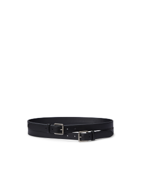 Women's double buckle belt outlet